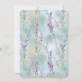 Romantisch  Paarse Bloemen Verjaardag Kaart (Achterkant)