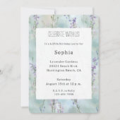 Romantisch  Paarse Bloemen Verjaardag Kaart (Voorkant)