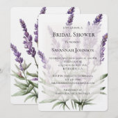 Romantisch Paarse Lavendelbloemen Vrijgezellenfees Kaart (Voorkant / Achterkant)