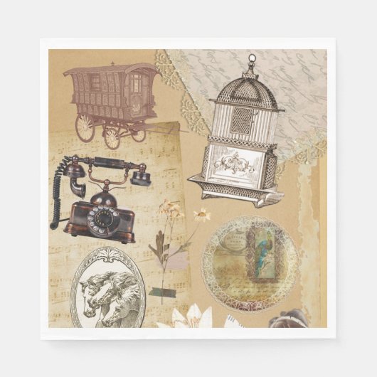  Romantisch papier Servet (Voorkant)