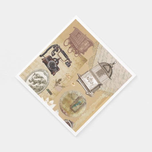 Romantisch papier Servet (Hoek)