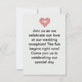 Romantisch papier silhouet bruiloft scene kaart (Achterkant)