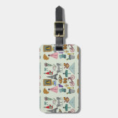 Romantisch Parijs Bagagelabel (Voorkant verticaal)