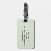 Romantisch Parijs Bagagelabel (Achterkant verticaal)