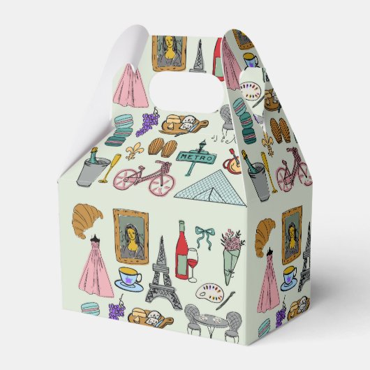 Romantisch Parijs Bedankdoosjes (Voorkant Zijde)