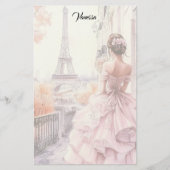 Romantisch Parijs  Briefpapier (Voorkant)