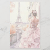 Romantisch Parijs  Briefpapier (Achterkant)