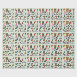 Romantisch Parijs Cadeaupapier