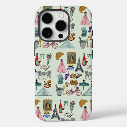 Romantisch Parijs Case-Mate iPhone Case (Achterkant)
