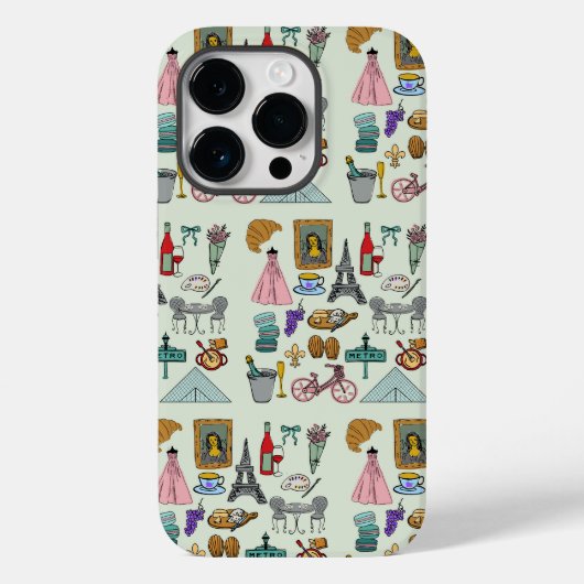 Romantisch Parijs Case-Mate iPhone Case (Achterkant)