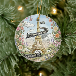 Romantisch Parijs, Eiffeltoren, Franse Kunst Keramisch Ornament