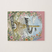 Romantisch Parijs, Eiffeltoren, Franse Kunst Legpuzzel (Horizontaal)