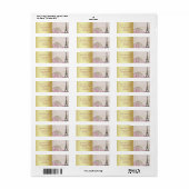 Romantisch Parijs Eiffeltoren Roze Bloesems Goud Etiket (Full Sheet)