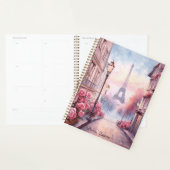 Romantisch Parijs Frankrijk – Eiffeltoren Bloemen Planner (Display)