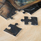 Romantisch Parijs Frankrijk Eiffeltoren Illustrati Legpuzzel (Zijkant)