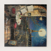 Romantisch Parijs Frankrijk Eiffeltoren Illustrati Legpuzzel (Horizontaal)