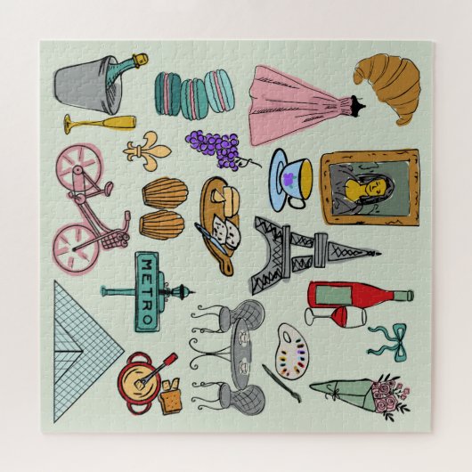 Romantisch Parijs Legpuzzel (Horizontaal)