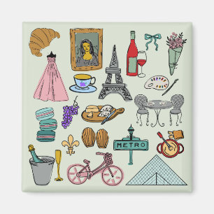 Romantisch Parijs Magneet