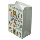 Romantisch Parijs Medium Cadeauzakje (Voorkant Gekanteld)