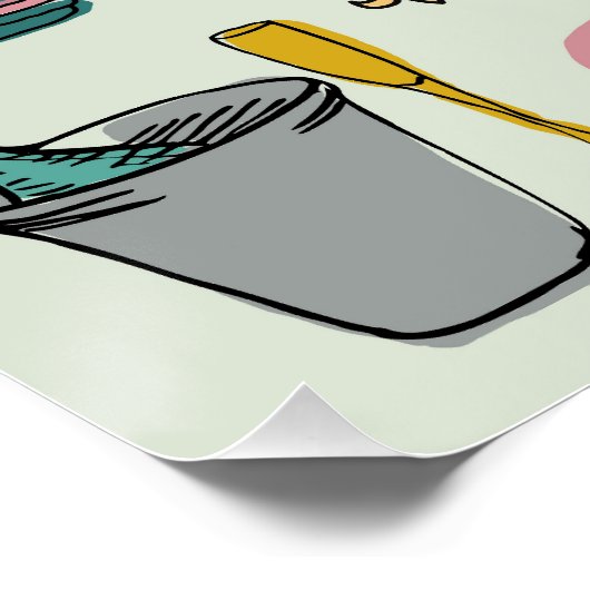 Romantisch Parijs Perfect Poster (Hoek)