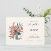 Romantisch pastel bloemenboeket Vrijgezellenfeest Kaart (Staand voorkant)