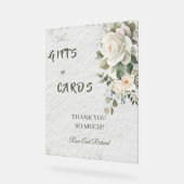Romantisch Pastel Bloemendecor Bruiloft Tafel Sign Acryl Bord (Hoek)