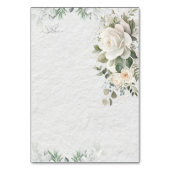 Romantisch Pastel Bloemendecor Bruiloft Tafelnumme Kaart (Achterkant)