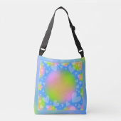 Romantisch pastel harten design crossbody tas (Voorkant)