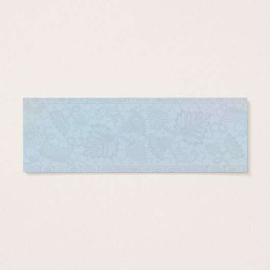 Romantisch pastelbloemontwerp mini visitekaartjes (Achterkant)