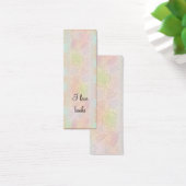 Romantisch pastelbloemontwerp mini visitekaartjes (Bureau)