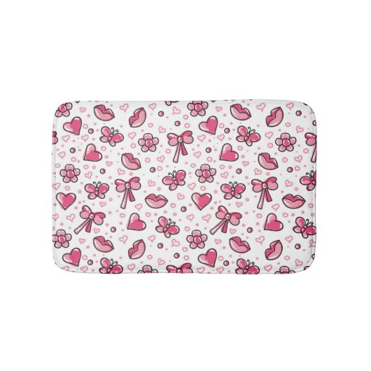romantisch patroon badmat (Voorkant)