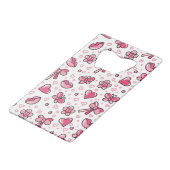 romantisch patroon creditkaart flessenopener (Achterkant Gekanteld)