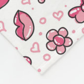 romantisch patroon fleece deken (Hoek)