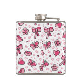 romantisch patroon heupfles (Achterkant)