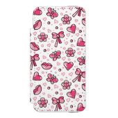 romantisch patroon incipio iPhone portemonnee hoesje (Voorkant Agenda)