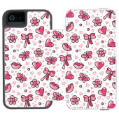 romantisch patroon incipio iPhone portemonnee hoesje (Agenda Open)