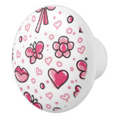 romantisch patroon keramische knop (Rechts)