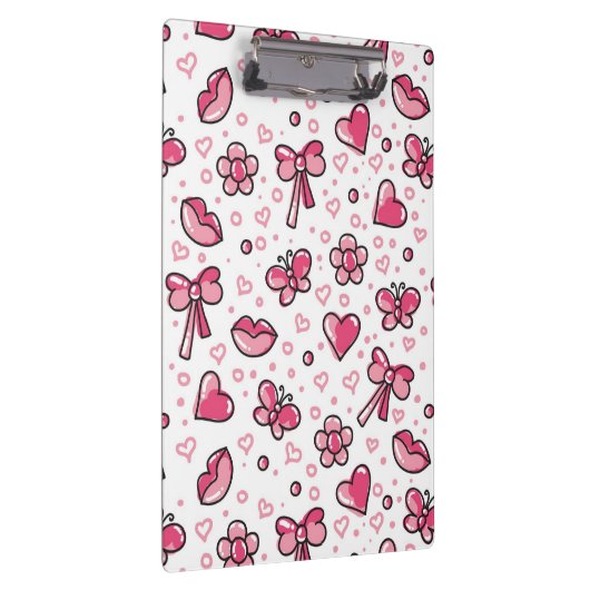 romantisch patroon klembord (Rechts)