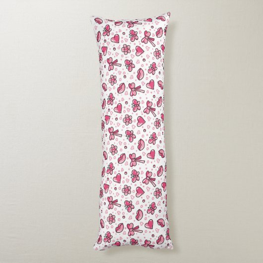 romantisch patroon lichaamskussen (Achterkant (Verticaal))