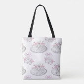 Romantisch patroon met balletjurken en ballet Sh Tote Bag (Achterkant)