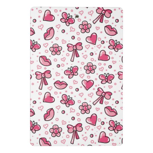 romantisch patroon mini klembord (Achterkant)