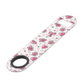 romantisch patroon speed flessenopener (Achterkant Gekanteld)