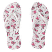 romantisch patroon teenslippers (Voetbed)