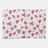 romantisch patroon theedoek (Horizontaal)