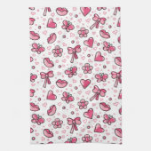 romantisch patroon theedoek (Verticaal)