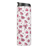 romantisch patroon thermosbeker (Geroteerd rechts)