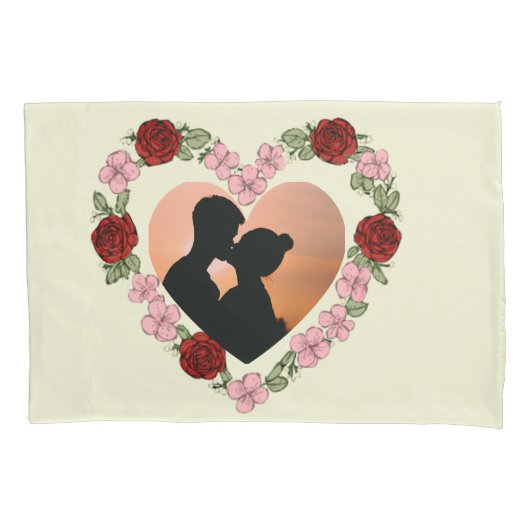 Romantisch Persoonlijk Kussensloop -  Foto & Tekst (Voorkant-Links)