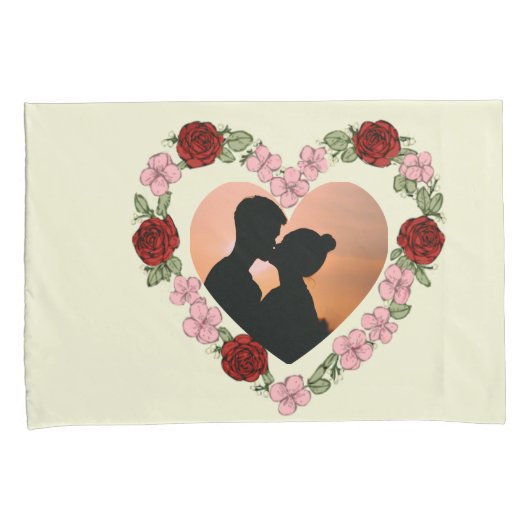 Romantisch Persoonlijk Kussensloop -  Foto & Tekst (Voorkant-Rechts)