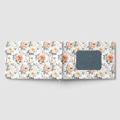 Romantisch Perzik Bloemmotief Gastenboek (Volledig)