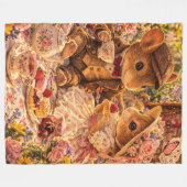 Romantisch Picknick Koppel Cadeau Knus Thee Liefde Fleece Deken (Voorkant (Horizontaal))